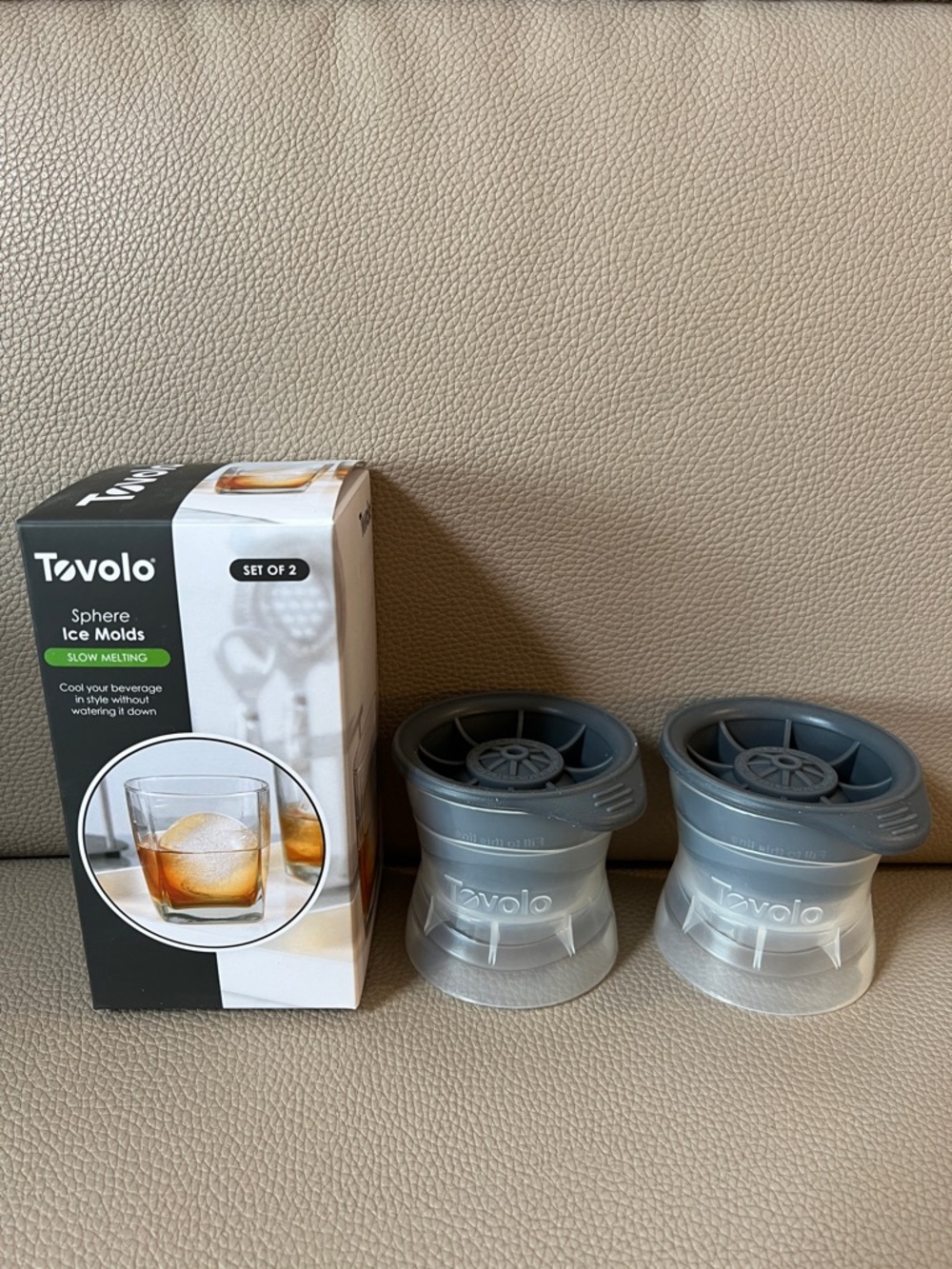 Tovolo Gray Sphere Ice Molds - Set of 2
